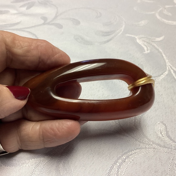 Midcentury modern BOOMERANG BROOCH SIGNED BY LIZ CLAIBORNE - Picture 5 of 9